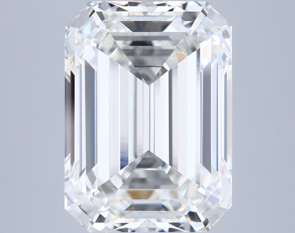 5.06 Carat Emerald Shaped, Ideal Cut, G Color, VVS2 Clarity, IGI Certified Lab Grown Diamond