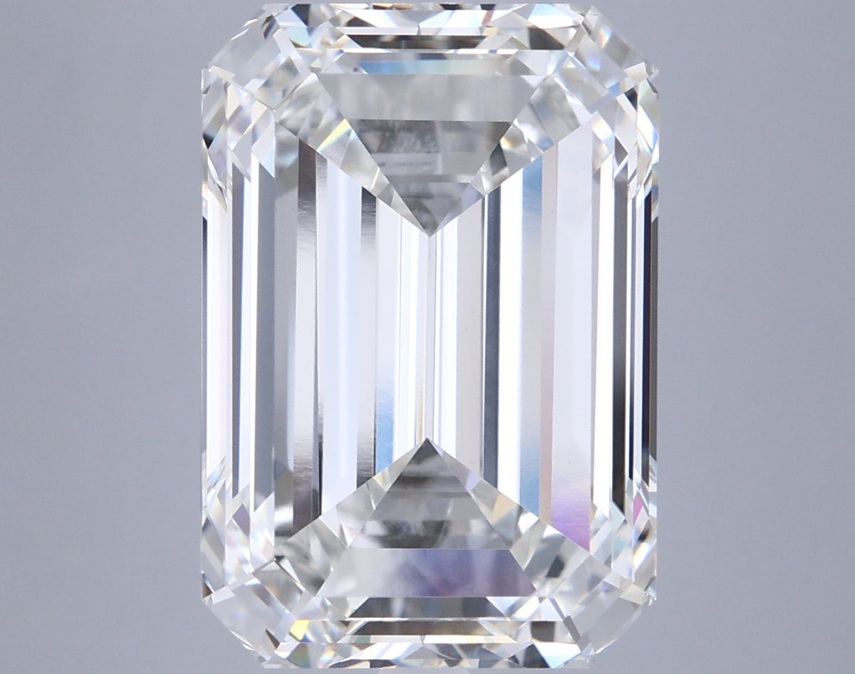 10.18 Carat Emerald Shaped, Excellent Cut, G Color, VVS2 Clarity, IGI Certified Lab Grown Diamond