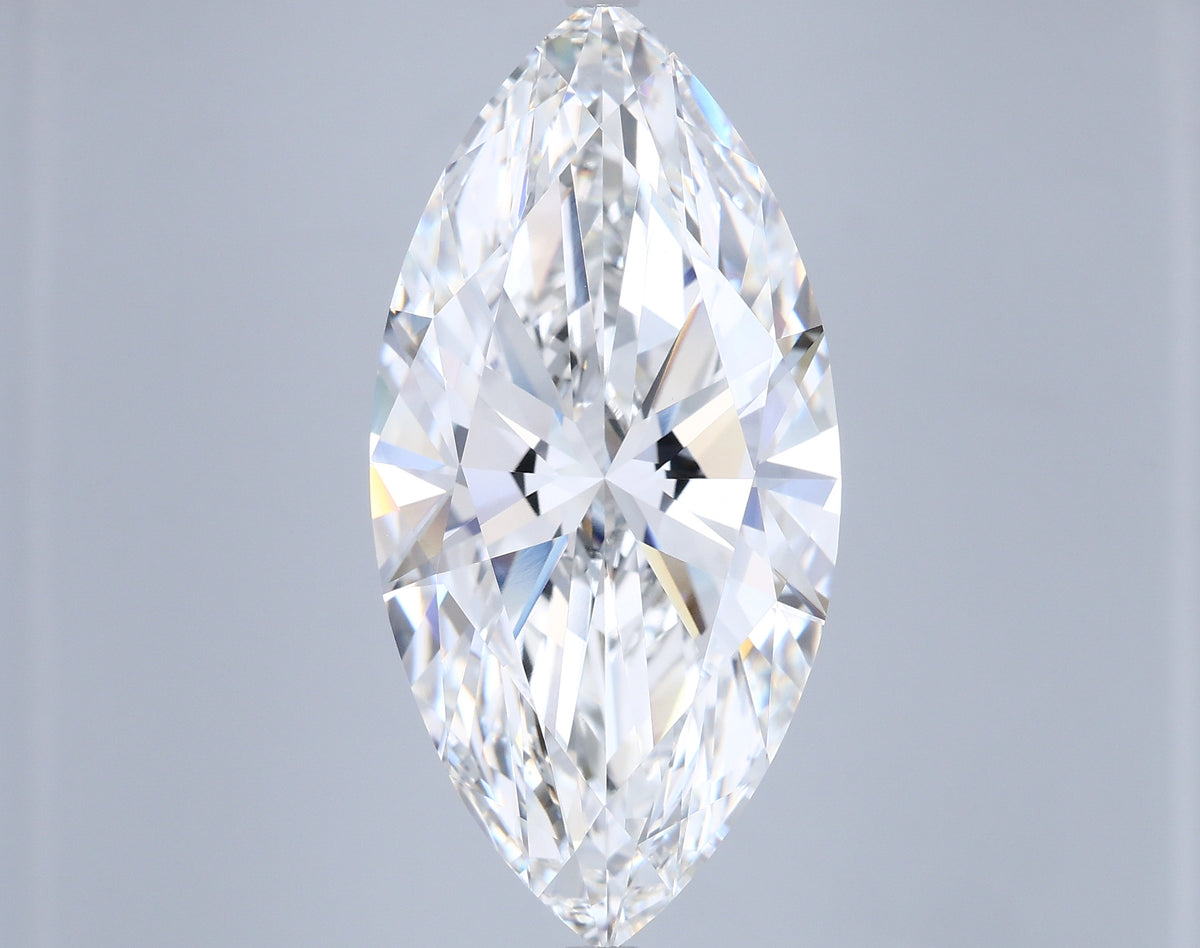 11.60 Carat Marquise Shaped, Ideal Cut, G Color, VVS2 Clarity, IGI Certified Lab Grown Diamond