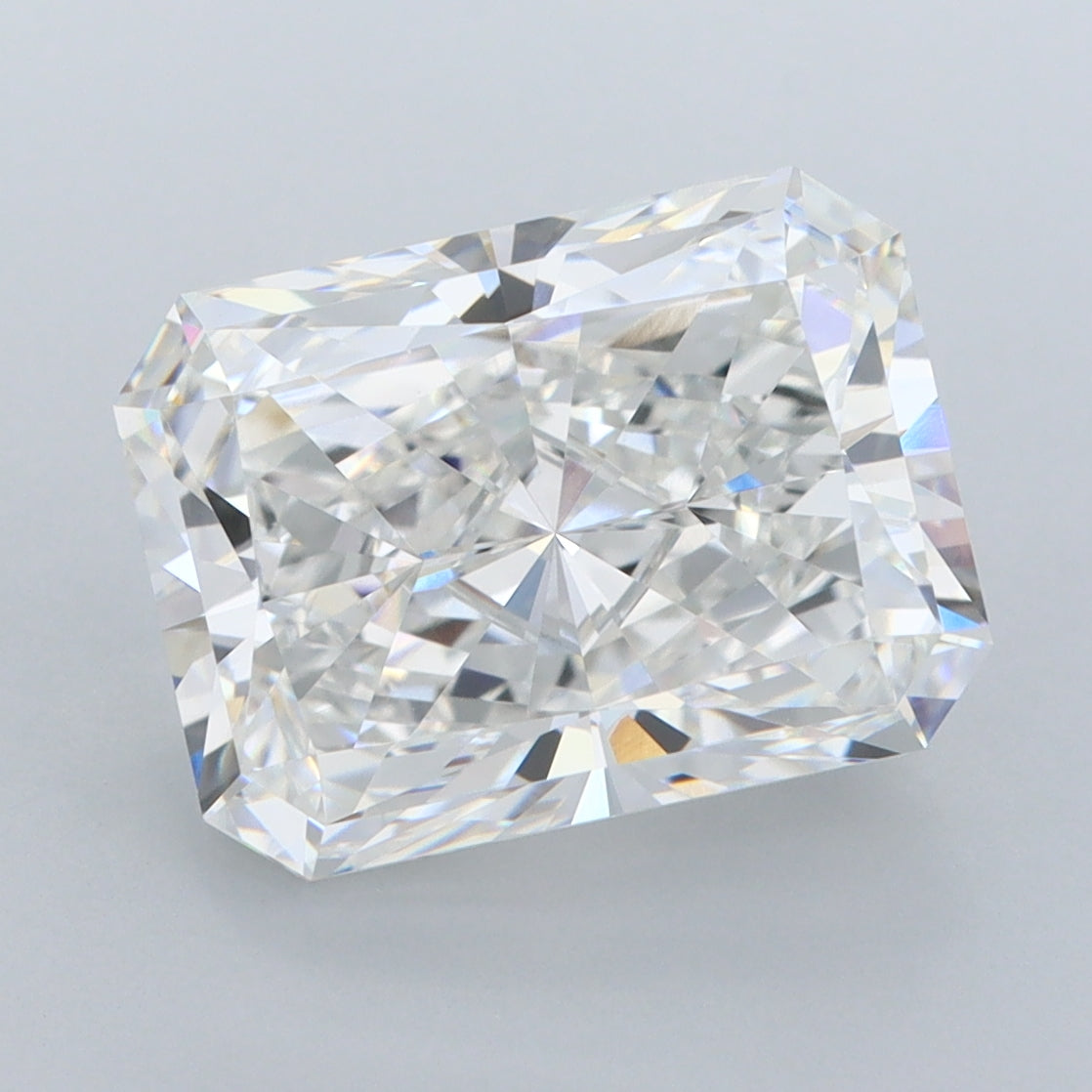 5.15 Carat Radiant Shaped, Ideal Cut, E Color, VVS1 Clarity, IGI Certified Lab Grown Diamond