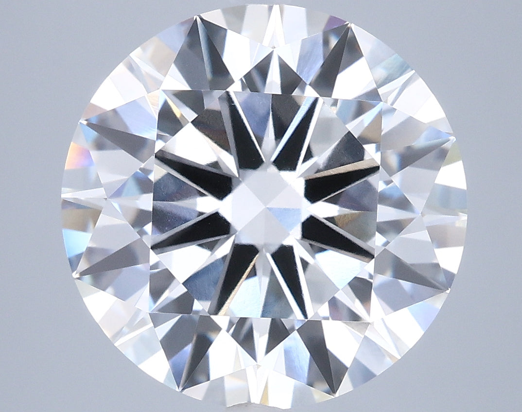 7.03 Carat Round Shaped, Excellent Cut, F Color, VVS1 Clarity, IGI Certified Lab Grown Diamond
