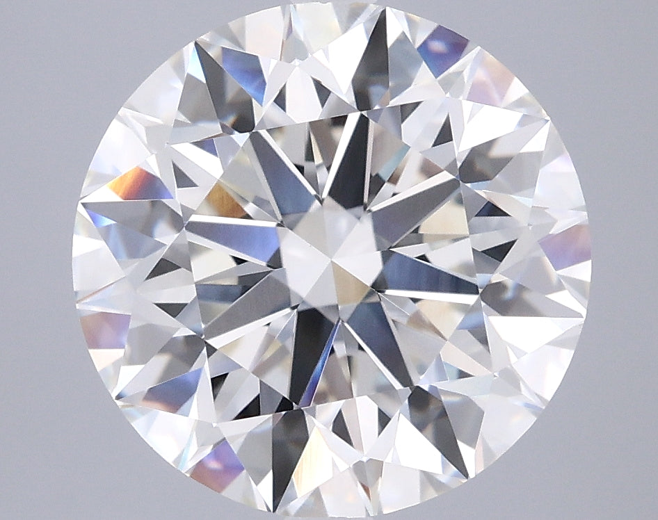 5.00 Carat Round Shaped, Excellent Cut, G Color, VVS2 Clarity, IGI Certified Lab Grown Diamond