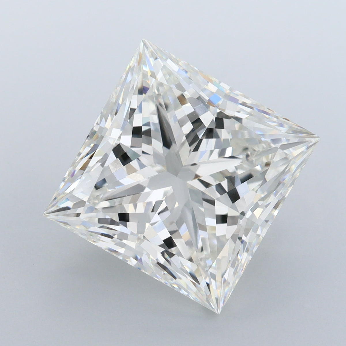 9.00 Carat Princess Shaped, Ideal Cut, F Color, VVS2 Clarity, IGI Certified Lab Grown Diamond