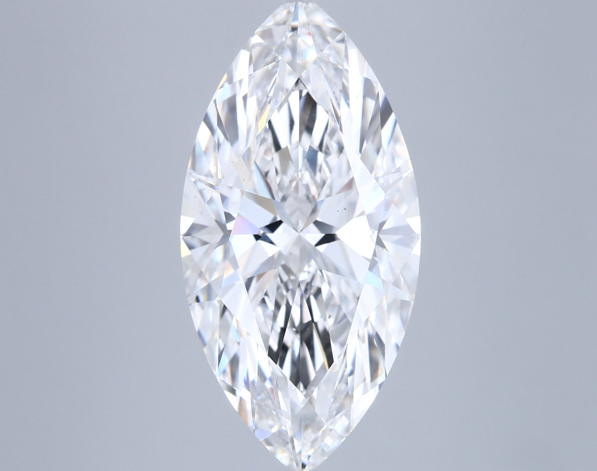 5.03 Carat Marquise Shaped, Ideal Cut, E Color, VS2 Clarity, IGI Certified Lab Grown Diamond