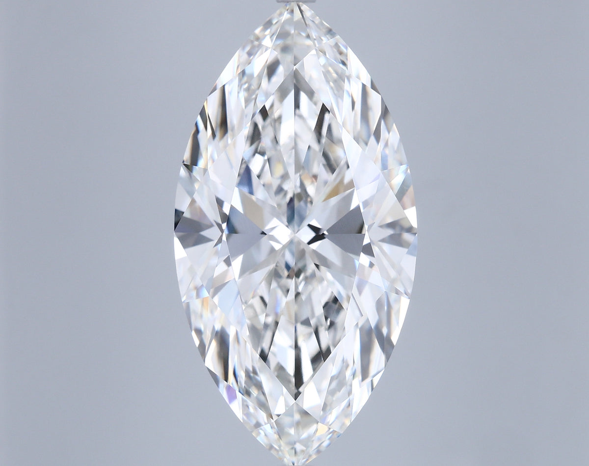 10.08 Carat Marquise Shaped, Ideal Cut, G Color, VVS2 Clarity, IGI Certified Lab Grown Diamond