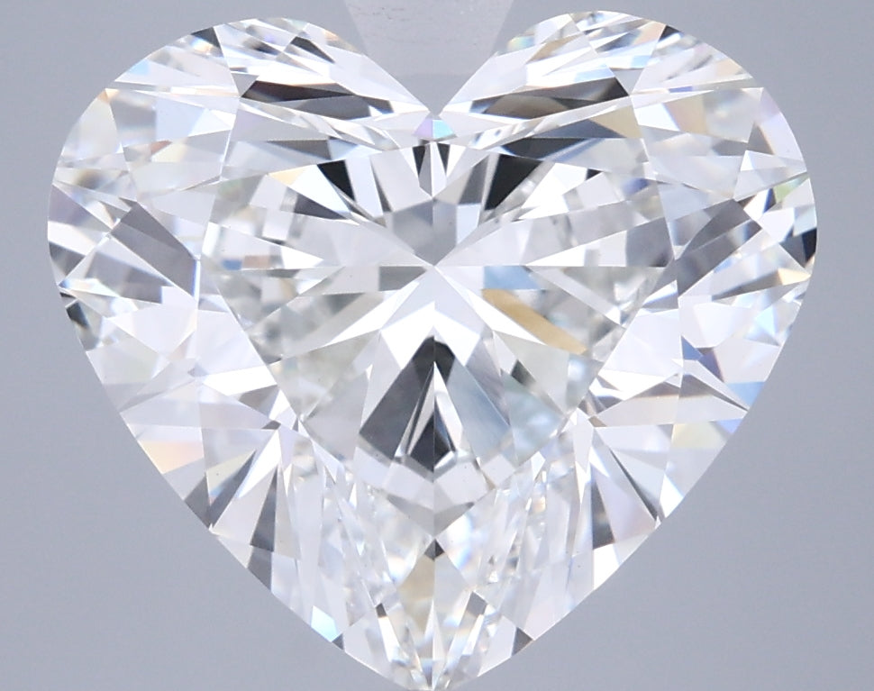 6.01 Carat Heart Shaped, Ideal Cut, E Color, VVS2 Clarity, IGI Certified Lab Grown Diamond