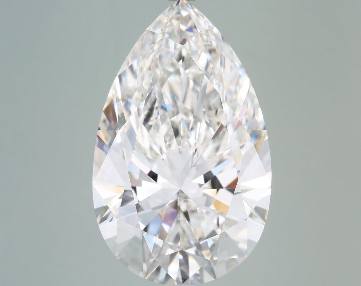10.04 Carat Pear Shaped, Ideal Cut, G Color, VVS2 Clarity, IGI Certified Lab Grown Diamond