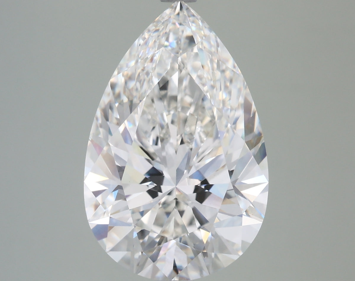 5.03 Carat Pear Shaped, Ideal Cut, G Color, VVS2 Clarity, IGI Certified Lab Grown Diamond
