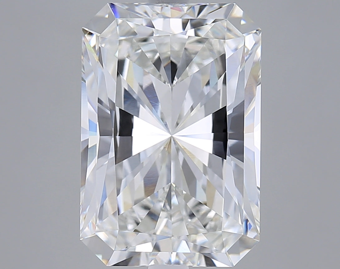 7.06 Carat Radiant Shaped, Ideal Cut, F Color, VVS2 Clarity, IGI Certified Lab Grown Diamond