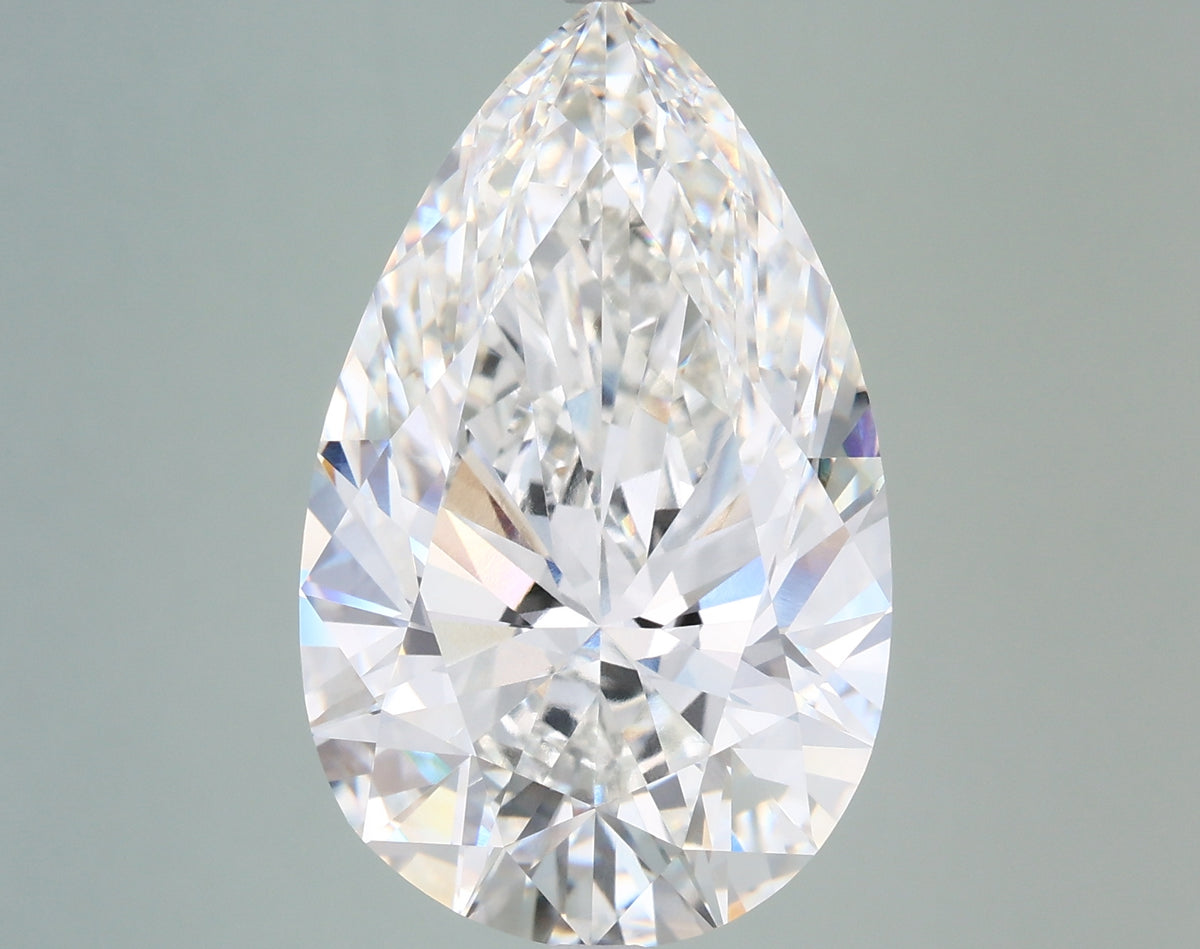 10.13 Carat Pear Shaped, Ideal Cut, G Color, VVS2 Clarity, IGI Certified Lab Grown Diamond