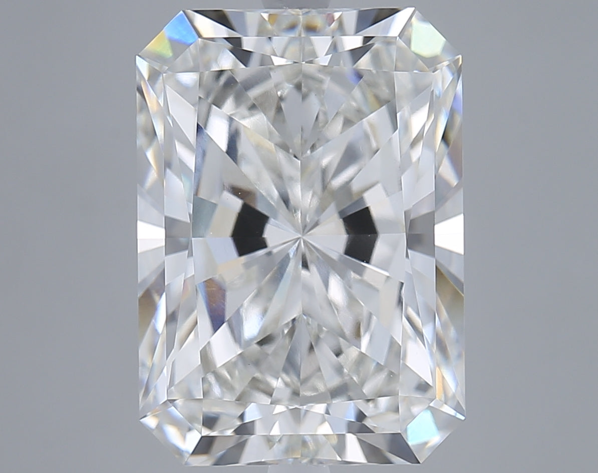 10.12 Carat Radiant Shaped, Ideal Cut, F Color, VVS2 Clarity, IGI Certified Lab Grown Diamond