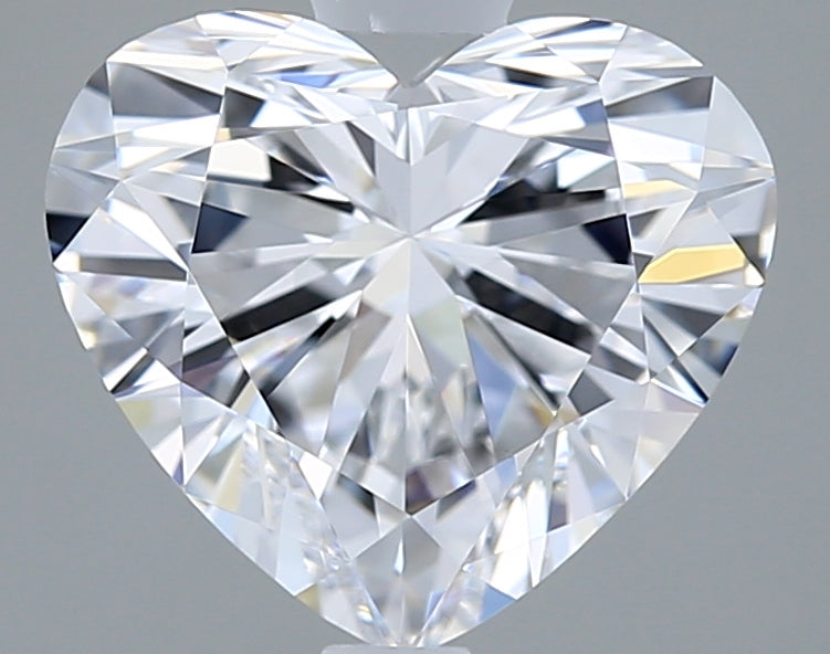 2.05 Carat Heart Shaped, Ideal Cut, D Color, VVS2 Clarity, IGI Certified Lab Grown Diamond