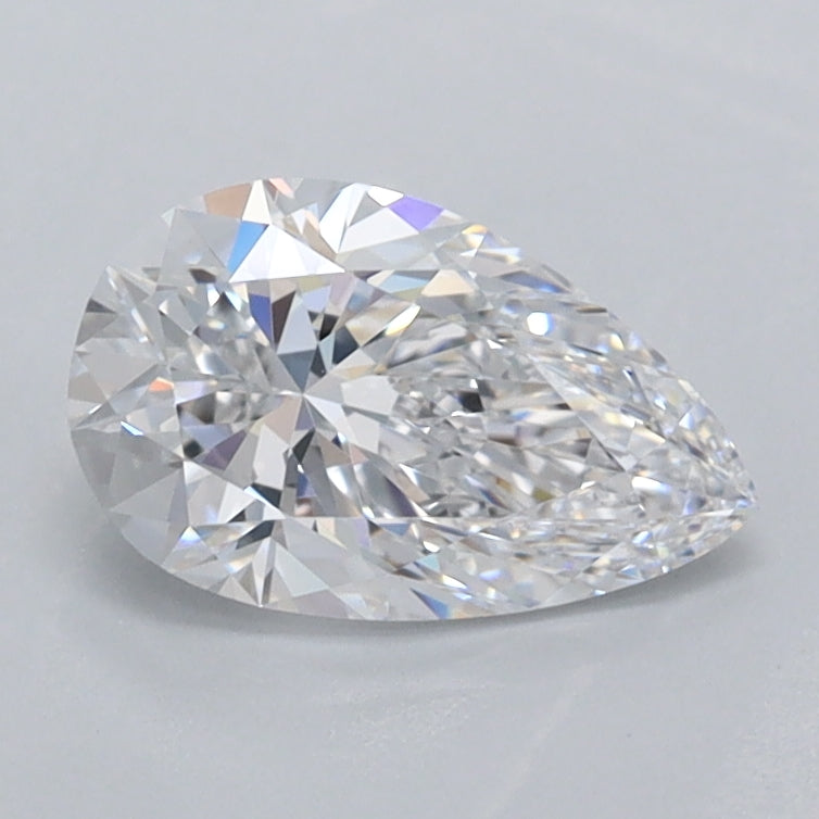 1.01 Carat Pear Shaped, Ideal Cut, D Color, VVS2 Clarity, IGI Certified Lab Grown Diamond