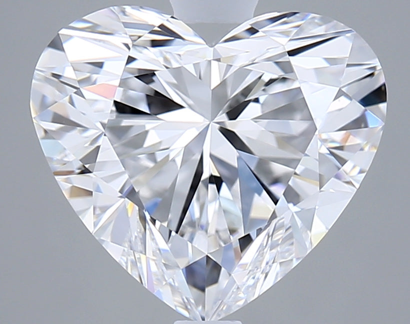 3.03 Carat Heart Shaped, Ideal Cut, D Color, VVS2 Clarity, IGI Certified Lab Grown Diamond