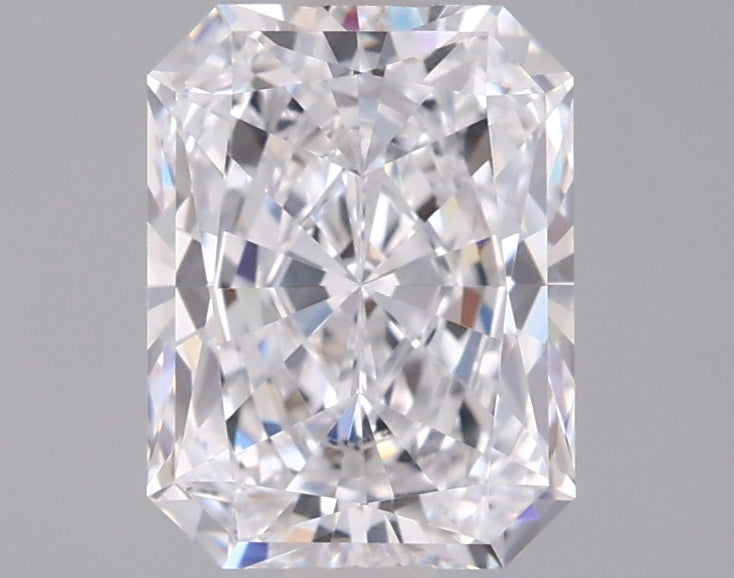 1.48 Carat Radiant Shaped, Excellent Cut, D Color, VVS2 Clarity, IGI Certified Lab Grown Diamond