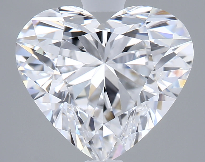 2.03 Carat Heart Shaped, Ideal Cut, D Color, VVS2 Clarity, IGI Certified Lab Grown Diamond