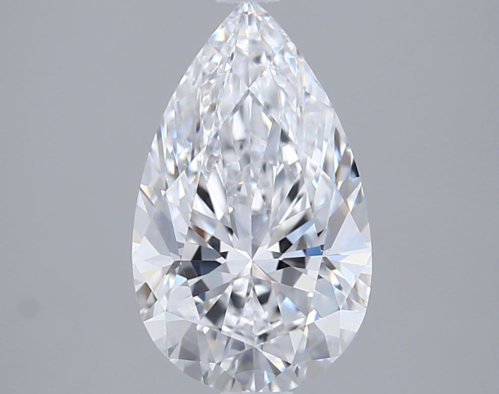 1.99 Carat Pear Shaped, Excellent Cut, D Color, VS1 Clarity, IGI Certified Lab Grown Diamond
