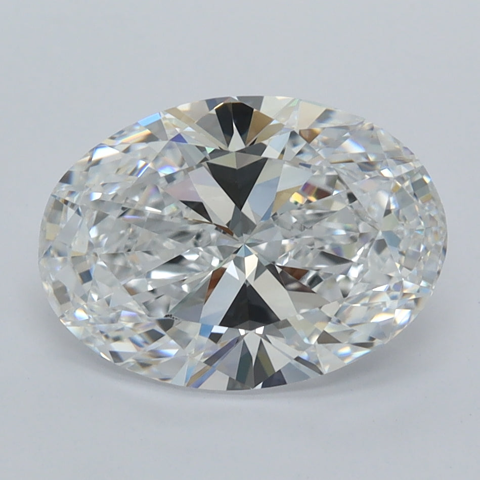 2.56 Carat Oval Shaped, Ideal Cut, D Color, VVS1 Clarity, IGI Certified Lab Grown Diamond