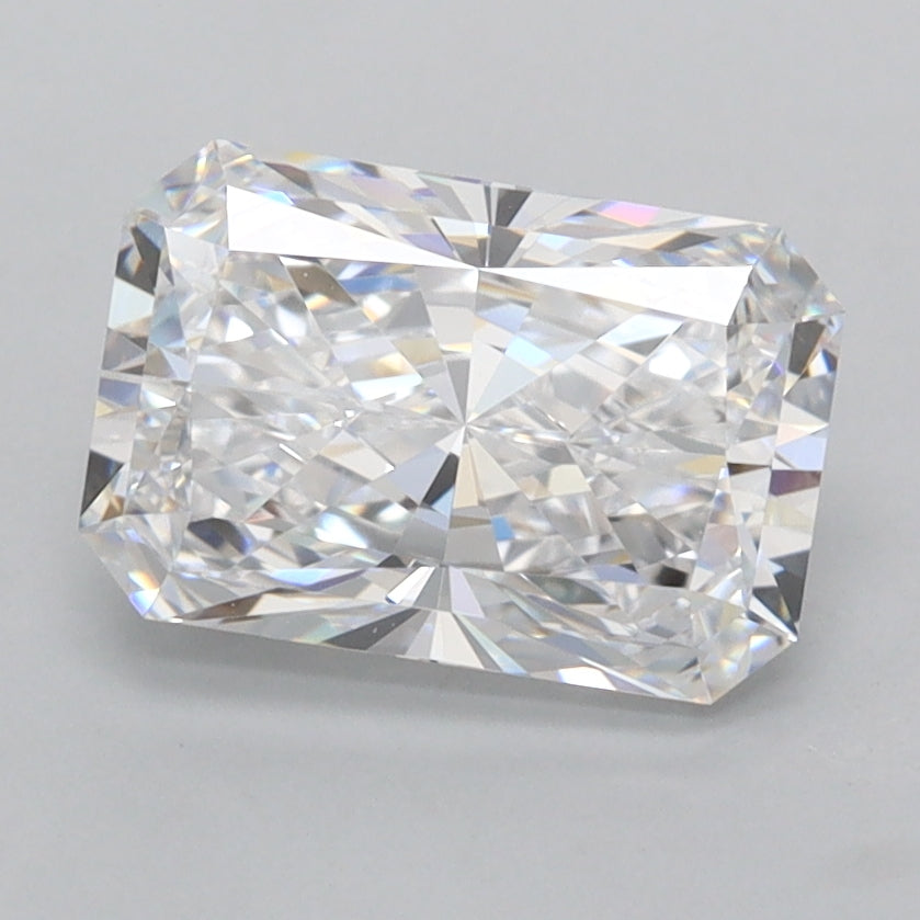 1.94 Carat Radiant Shaped, Excellent Cut, D Color, FL Clarity, IGI Certified Lab Grown Diamond