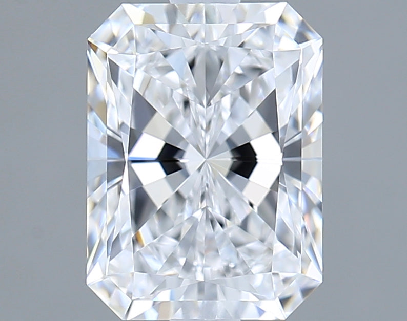 1.95 Carat Radiant Shaped, Excellent Cut, D Color, VS1 Clarity, IGI Certified Lab Grown Diamond