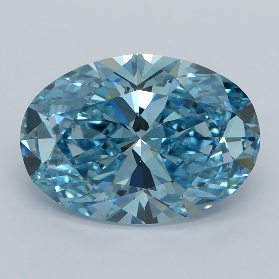 2.55 Carat Oval Shaped, Ideal Cut, VVS1 Clarity, IGI Certified Lab Grown Diamond