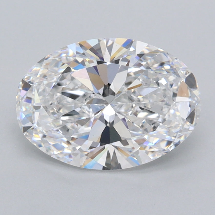 2.03 Carat Oval Shaped, Ideal Cut, D Color, FL Clarity, IGI Certified Lab Grown Diamond