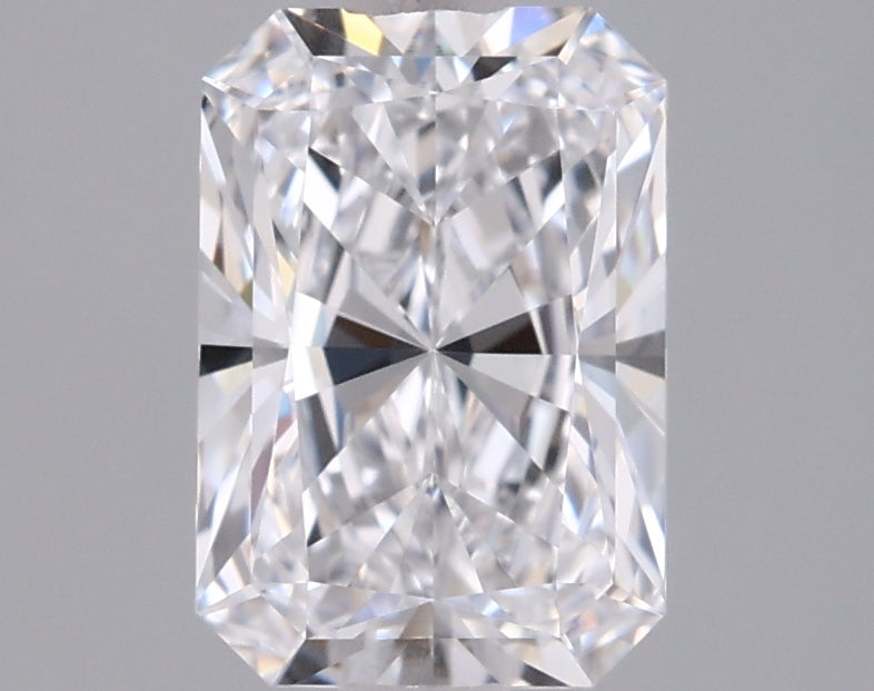 1.55 Carat Radiant Shaped, Ideal Cut, D Color, VVS1 Clarity, IGI Certified Lab Grown Diamond