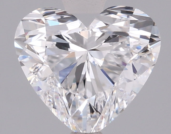 1.55 Carat Heart Shaped, Ideal Cut, D Color, VVS2 Clarity, IGI Certified Lab Grown Diamond