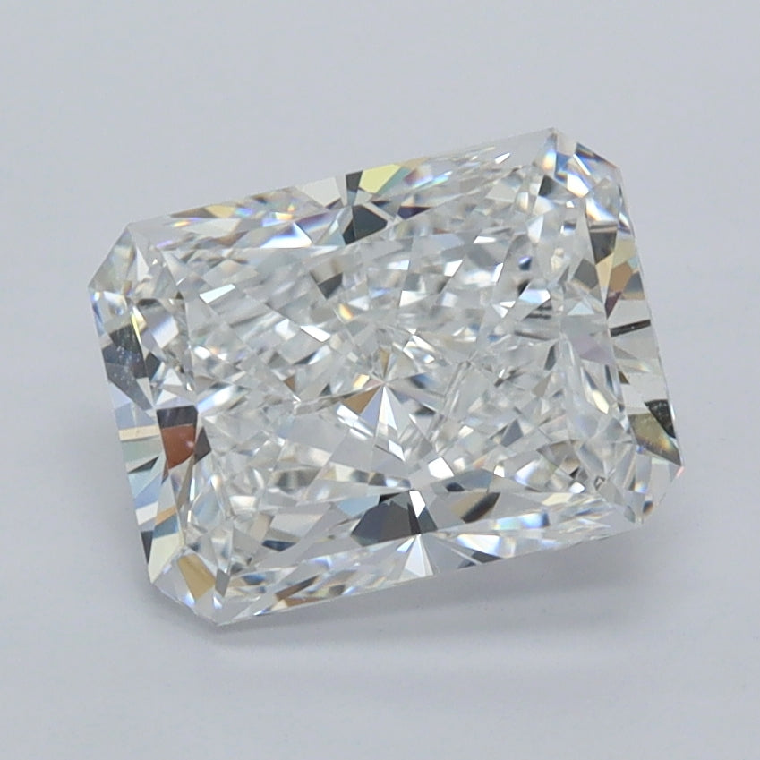 2.04 Carat Radiant Shaped, Ideal Cut, D Color, VVS1 Clarity, IGI Certified Lab Grown Diamond