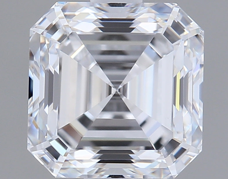 1.67 Carat Asscher Shaped, Excellent Cut, D Color, VS1 Clarity, IGI Certified Lab Grown Diamond