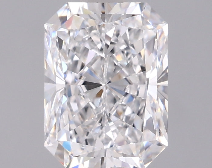 1.55 Carat Radiant Shaped, Excellent Cut, D Color, VVS2 Clarity, IGI Certified Lab Grown Diamond