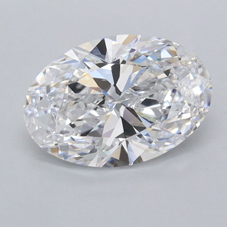 1.15 Carat Oval Shaped, Ideal Cut, D Color, FL Clarity, IGI Certified Lab Grown Diamond