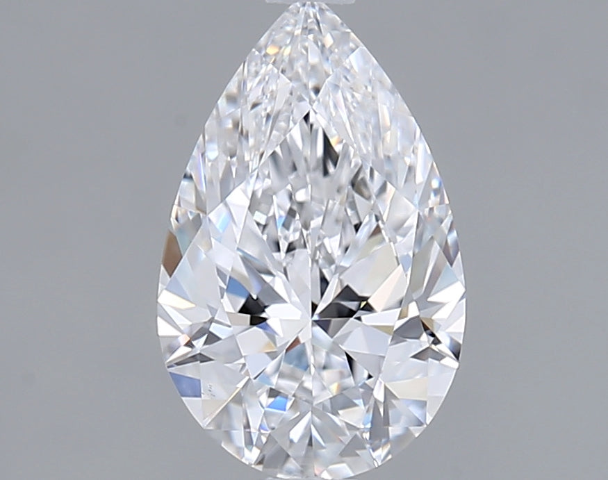 1.54 Carat Pear Shaped, Ideal Cut, D Color, VS1 Clarity, IGI Certified Lab Grown Diamond