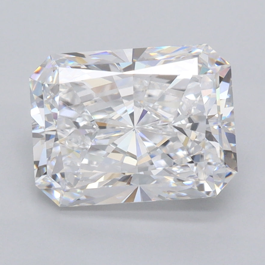 2.51 Carat Radiant Shaped, Ideal Cut, D Color, VVS1 Clarity, IGI Certified Lab Grown Diamond