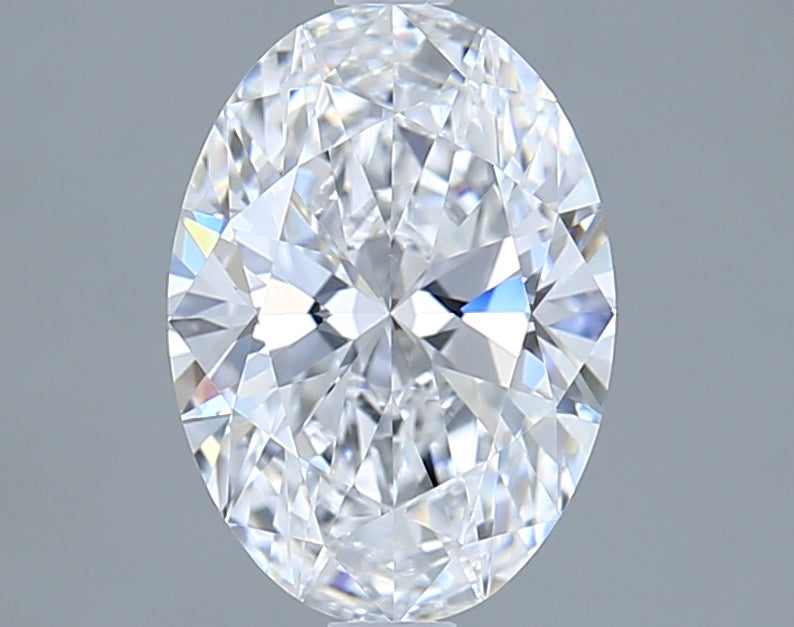 1.65 Carat Oval Shaped, Ideal Cut, D Color, VVS1 Clarity, IGI Certified Lab Grown Diamond