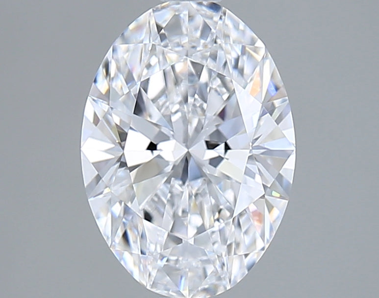 1.65 Carat Oval Shaped, Ideal Cut, D Color, VVS1 Clarity, IGI Certified Lab Grown Diamond