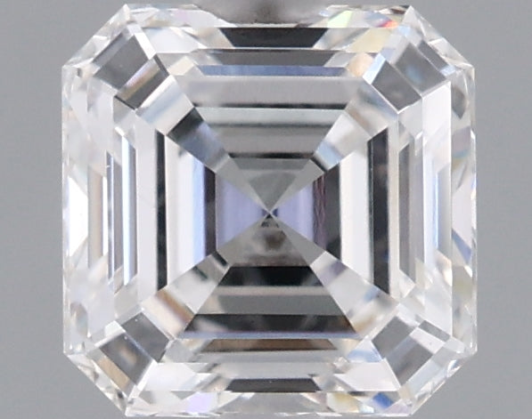 1.08 Carat Asscher Shaped, Excellent Cut, E Color, VVS2 Clarity, IGI Certified Lab Grown Diamond
