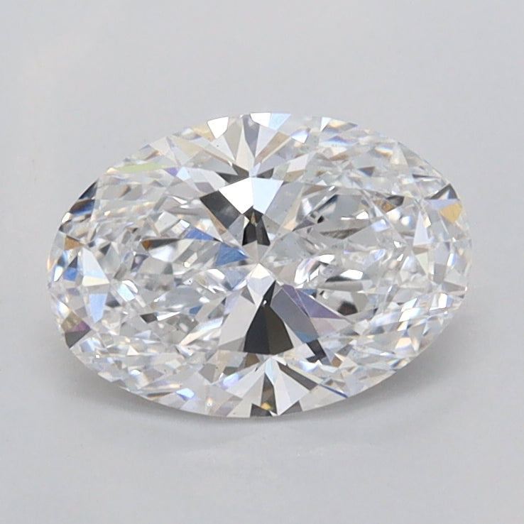 1.03 Carat Oval Shaped, Ideal Cut, D Color, VS2 Clarity, IGI Certified Lab Grown Diamond