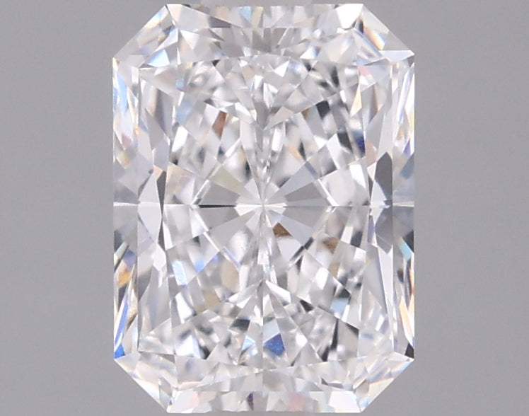 1.48 Carat Radiant Shaped, Excellent Cut, D Color, VVS2 Clarity, IGI Certified Lab Grown Diamond