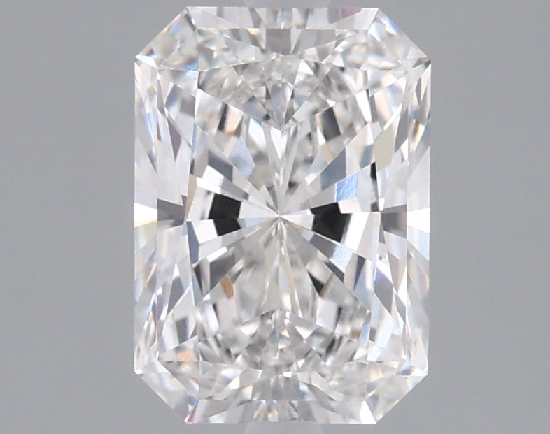 1.53 Carat Radiant Shaped, Ideal Cut, E Color, VS1 Clarity, IGI Certified Lab Grown Diamond