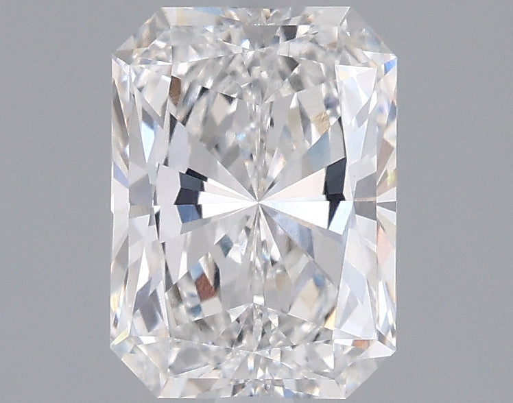 1.50 Carat Radiant Shaped, Excellent Cut, D Color, VVS2 Clarity, IGI Certified Lab Grown Diamond