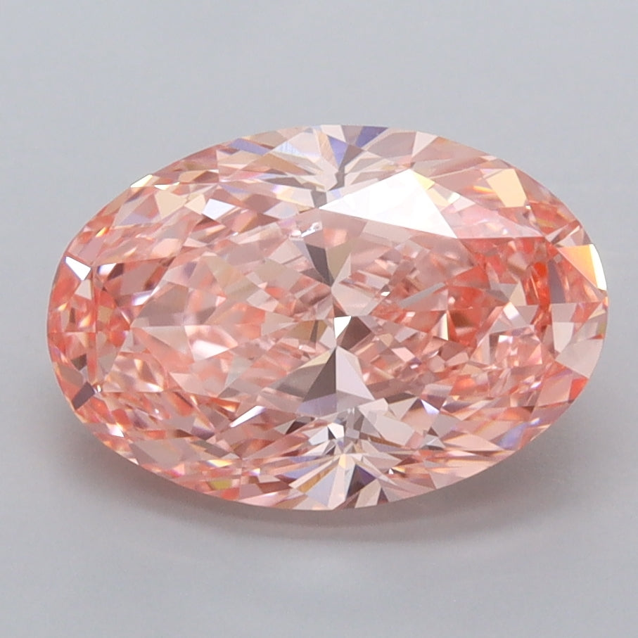 3.08 Carat Oval Shaped, Very Good Cut, VVS2 Clarity, IGI Certified Lab Grown Diamond
