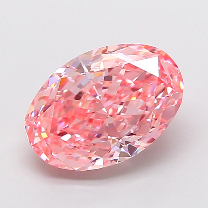 2.90 Carat Oval Shaped, Excellent Cut, VVS2 Clarity, IGI Certified Lab Grown Diamond