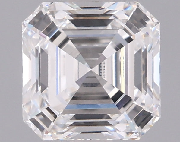 1.57 Carat Asscher Shaped, Ideal Cut, D Color, VVS2 Clarity, IGI Certified Lab Grown Diamond
