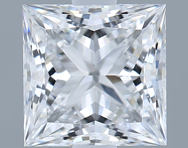 1.24 Carat Princess Shaped, Excellent Cut, D Color, VS1 Clarity, IGI Certified Lab Grown Diamond