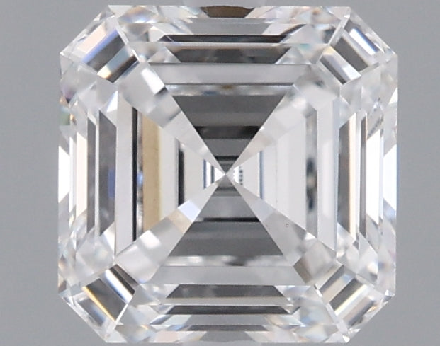 1.54 Carat Asscher Shaped, Ideal Cut, D Color, VVS2 Clarity, IGI Certified Lab Grown Diamond
