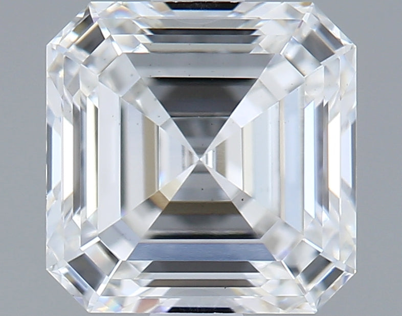 1.50 Carat Asscher Shaped, Ideal Cut, D Color, VS1 Clarity, IGI Certified Lab Grown Diamond