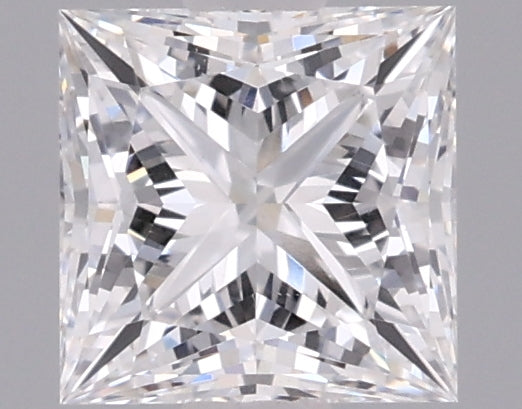 0.88 Carat Princess Shaped, Ideal Cut, D Color, VS1 Clarity, IGI Certified Lab Grown Diamond