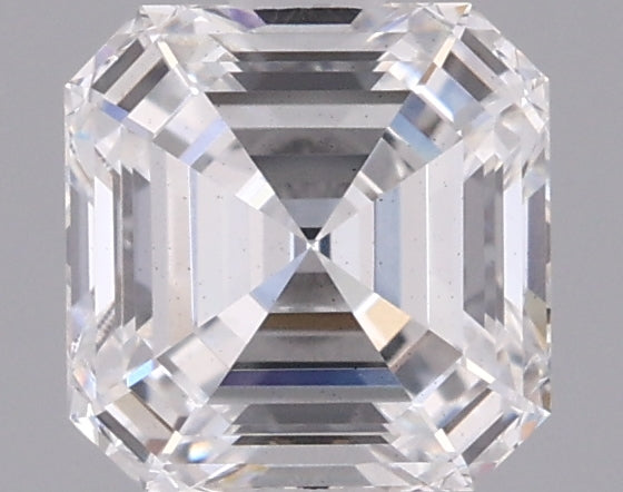 1.09 Carat Asscher Shaped, Ideal Cut, D Color, VS2 Clarity, IGI Certified Lab Grown Diamond