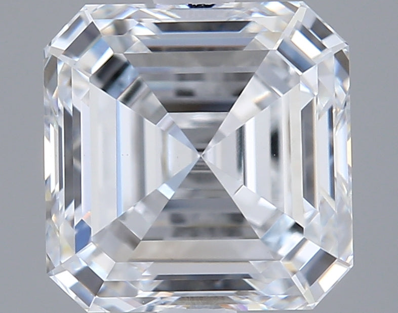 2.01 Carat Asscher Shaped, Excellent Cut, D Color, VVS2 Clarity, IGI Certified Lab Grown Diamond